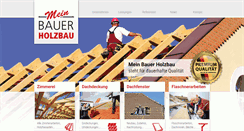 Desktop Screenshot of mein-bauer-holzbau.de